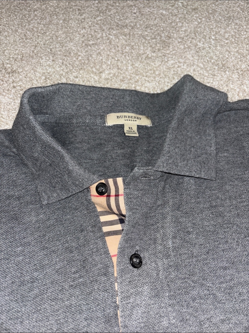 Burberry men’s polo shirt XL - Picture 2 of 6